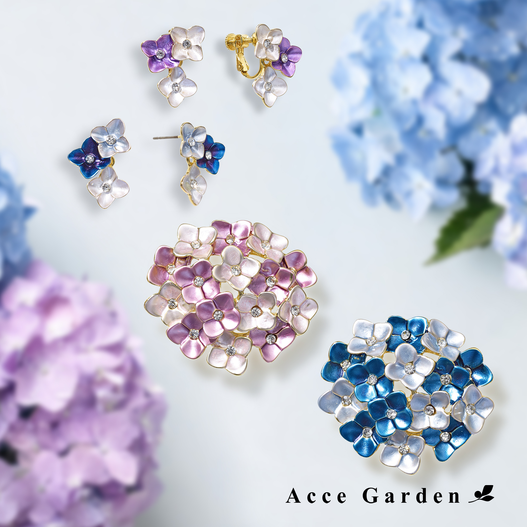 2026.5.29(fri)よりAcce Garden SS Collectionから梅雨の季節にぴったりな紫陽花シリーズが登場！
