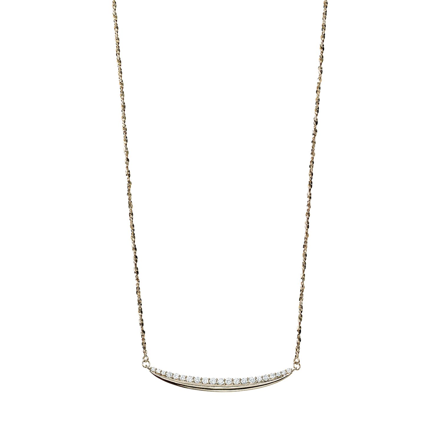 K18 EARTH GOLD ダイヤモンドネックレス(0.19ct)