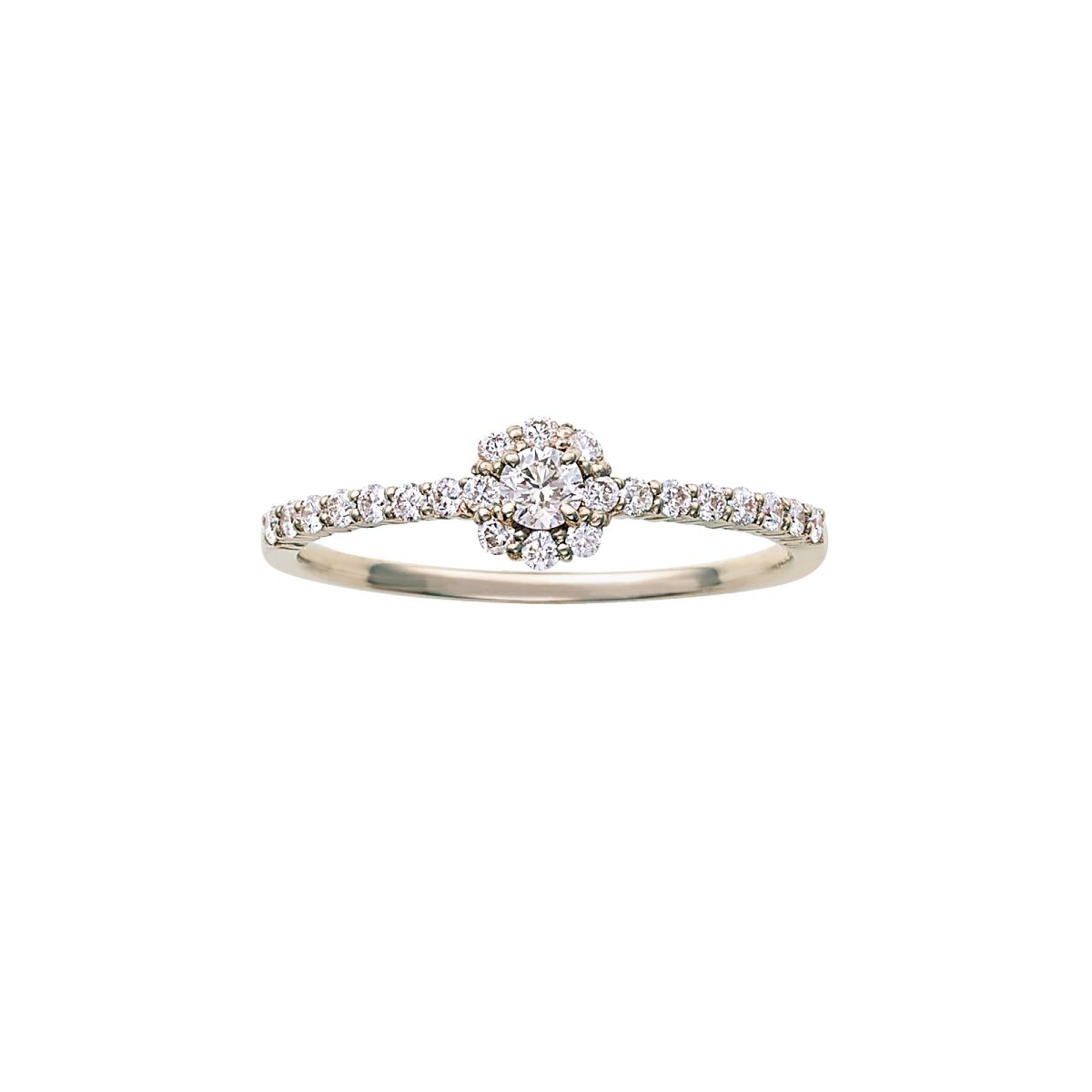 K18 EARTH GOLD ダイヤモンドリング(0.30ct)