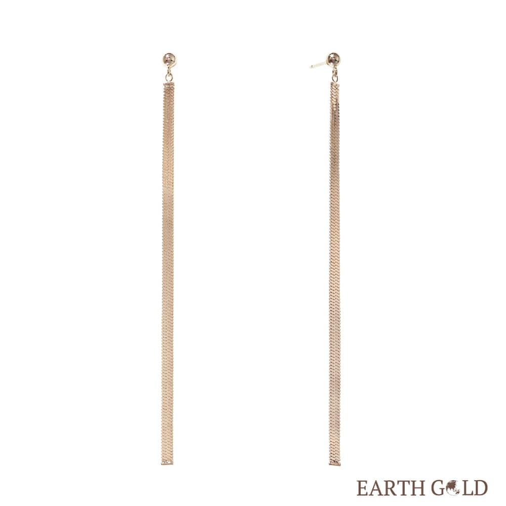 K18 EARTH GOLD ヘリンボーンピアス