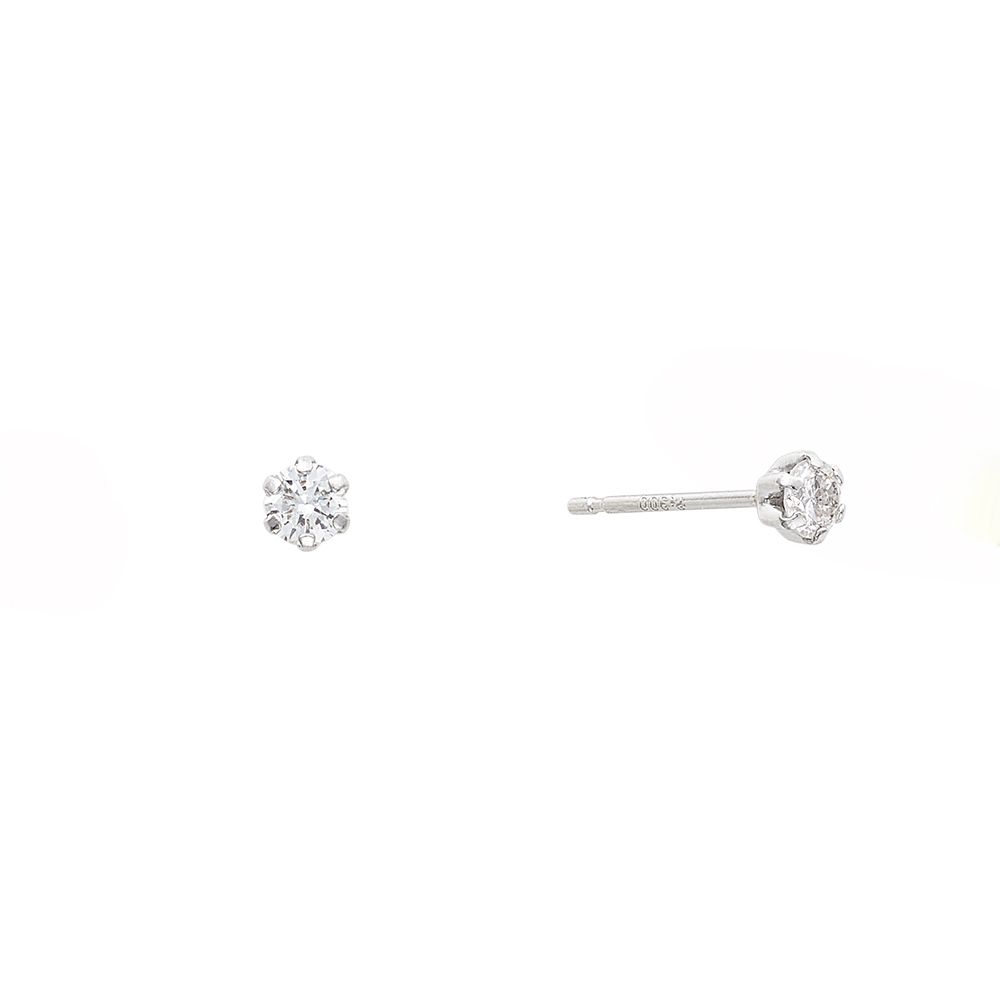 PT900 ダイヤモンド ピアス