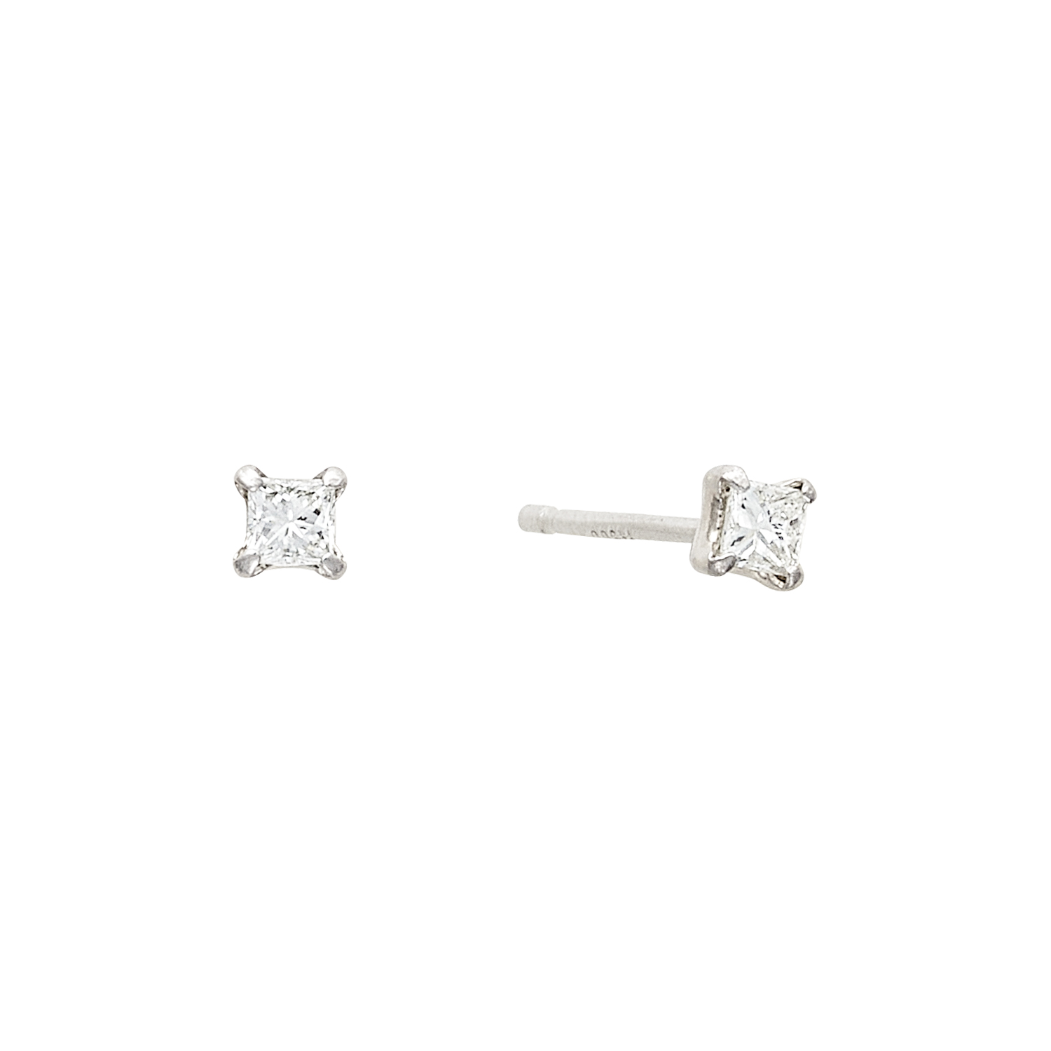 PT900 ダイヤモンド ピアス