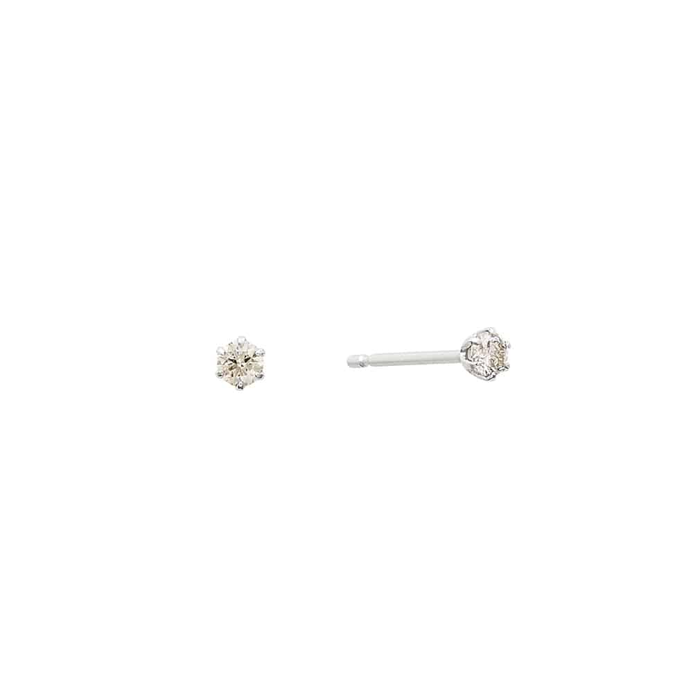 PT900 ダイヤモンド ピアス