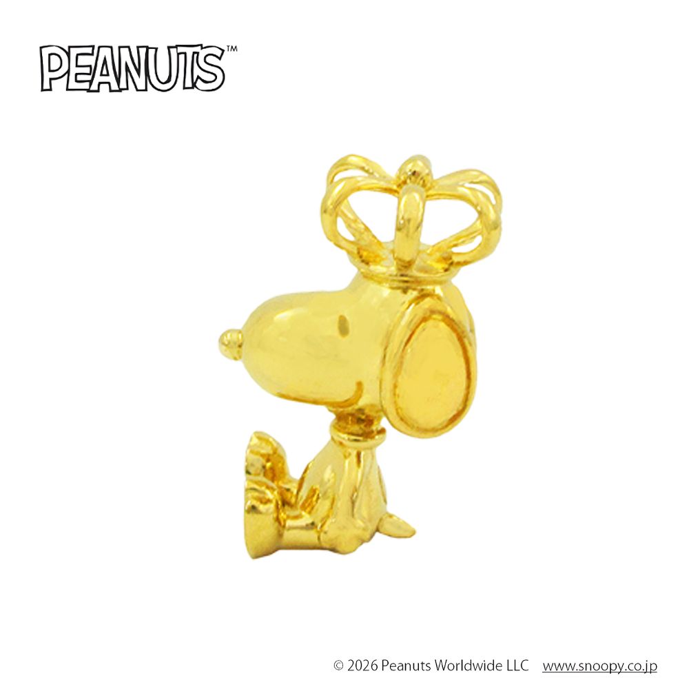 「PEANUTS」コミック誕生75周年記念純金フィギュアペンダント（王冠）